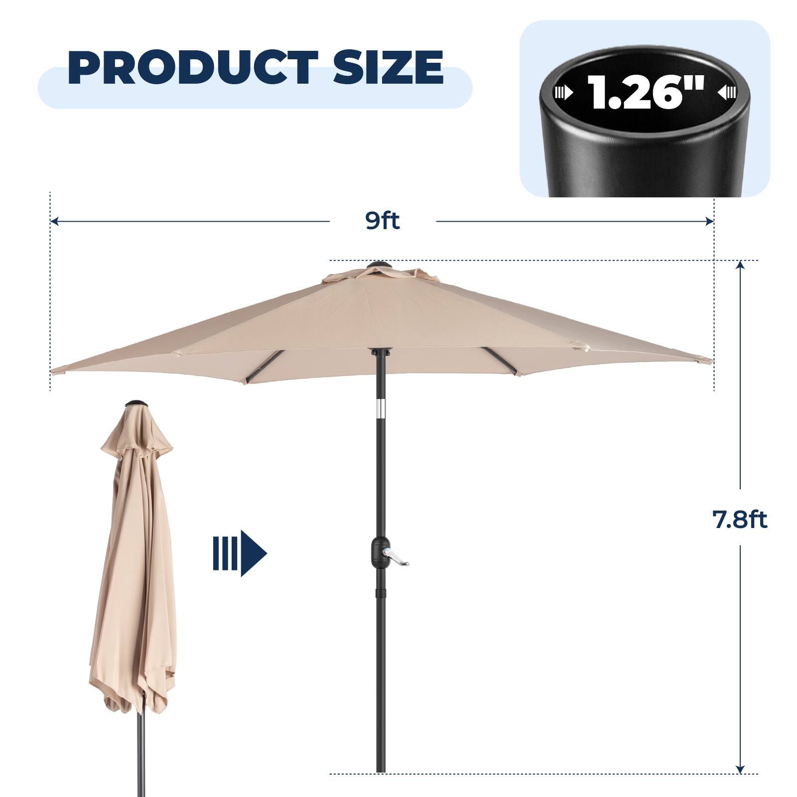 PRODUCT SIZE

1.26" 9ft 7.8ft