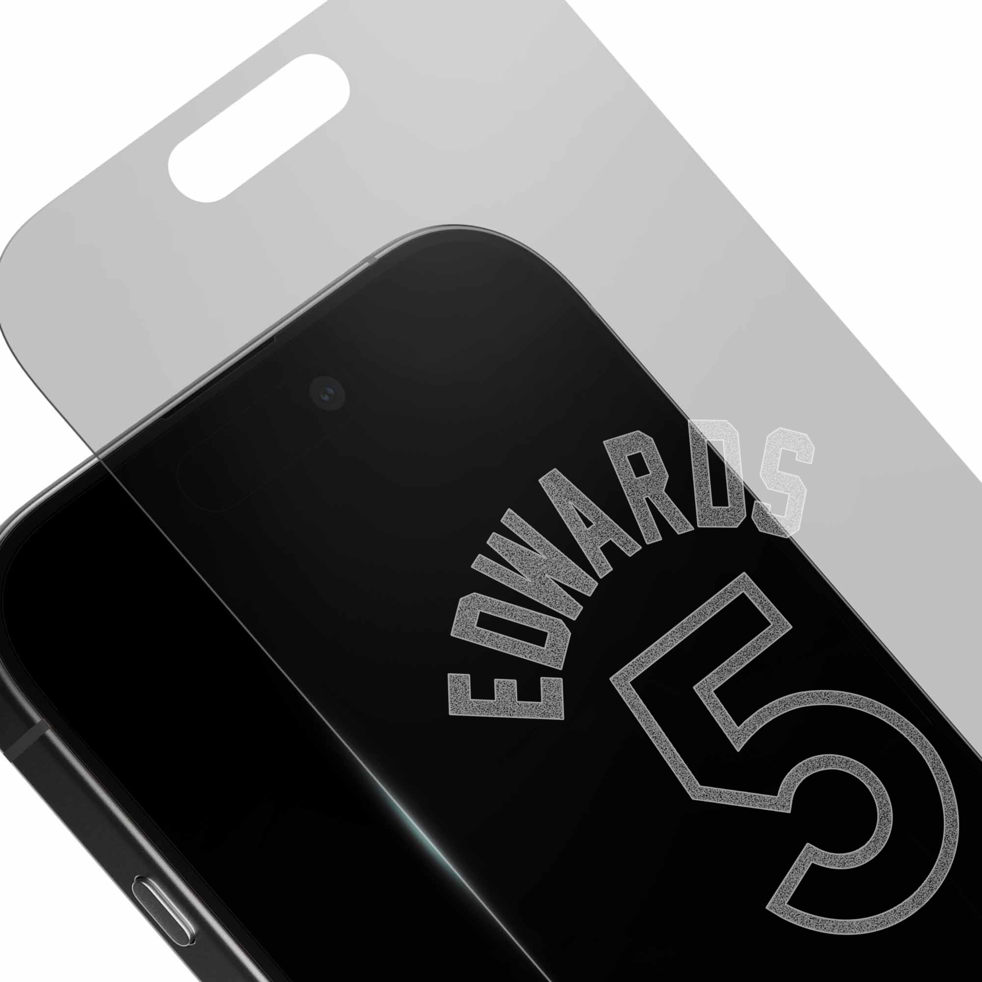Alt View 2. Screen Skinz - Anthony Edwards Minnesota Timberwolves Clear iPhone Screen Protector - 16 Pro Max - Multicolor.