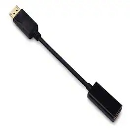 Sanoxy - 6.5 inches Displayport 1.2 Male to HDMI Female Active Adapter Cable with Latches 4K@60Hz Resolution Ready - Black