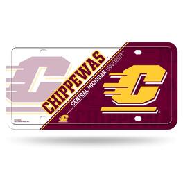 Rico Industries - Central Michigan Chippewas 12x6 Metal License Plate Auto Tag - Multi