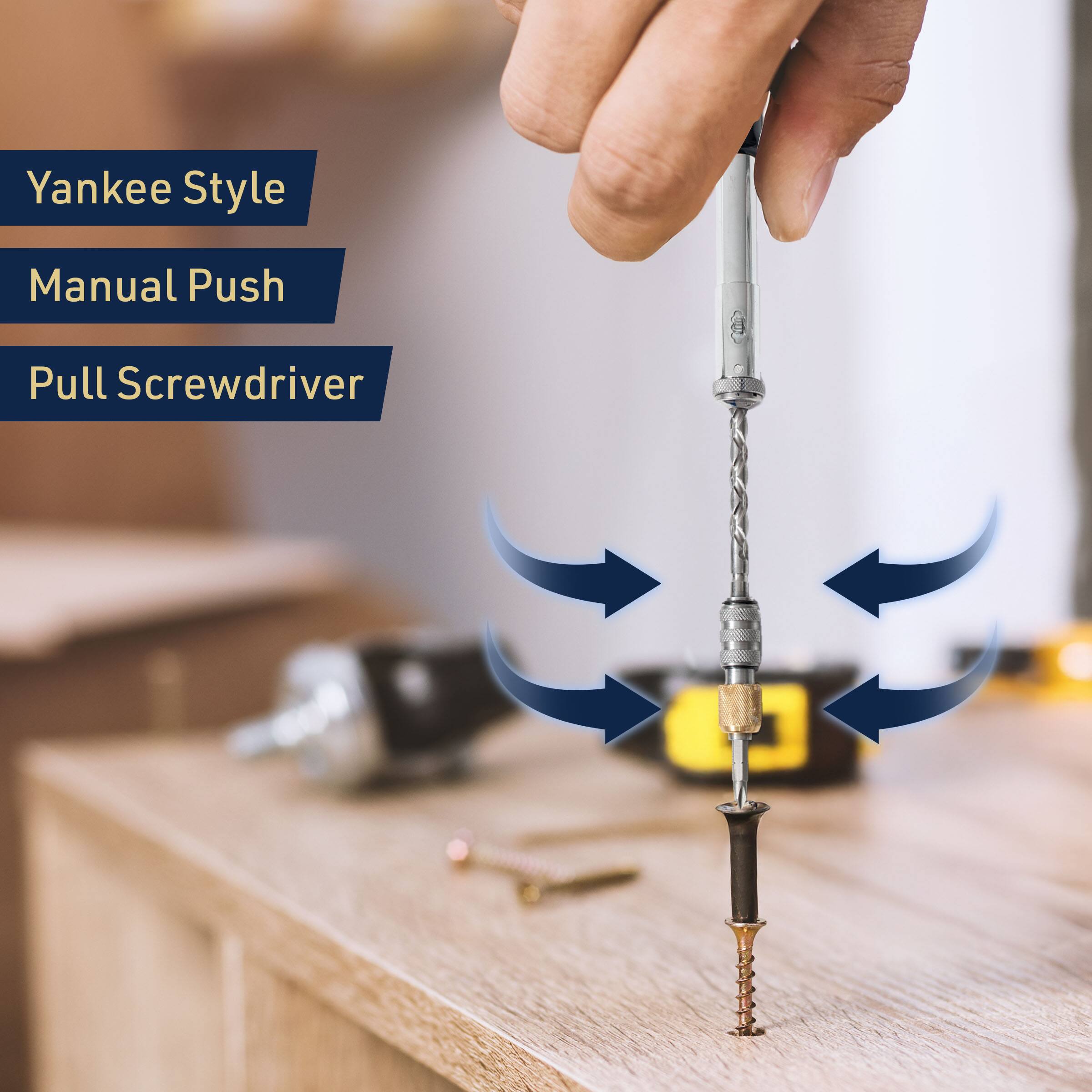Yankee Style  
Manual Push  
Pull Screwdriver
