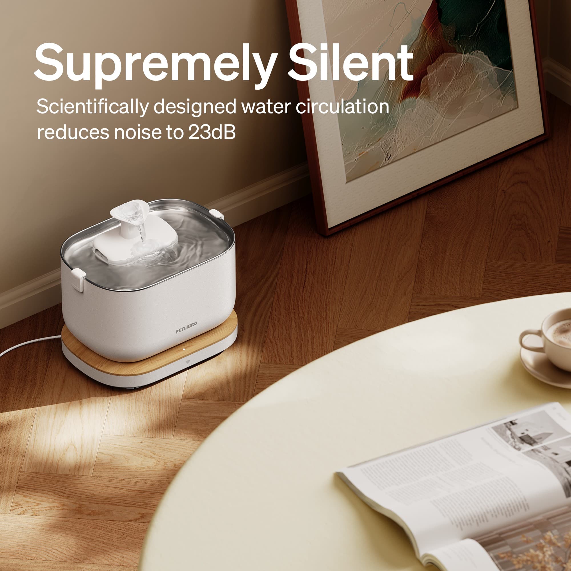 Supremely Silent: Scientifically designed water circulation reduces noise to 23dB.