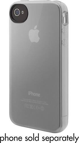 Angle Standard. Belkin - Grip Vue Skin for iPhone 4 - Clear.