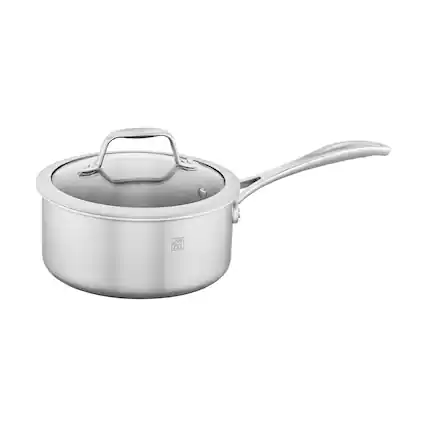 Front. ZWILLING - ZWILLING Spirit 3-ply 2-qt Stainless Steel Saucepan - Stainless Steel.