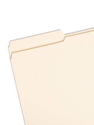 Alt View 1. Smead - File Folder, 1/3-Cut Tab, Assorted, Legal Size, 100/Box - Manila.