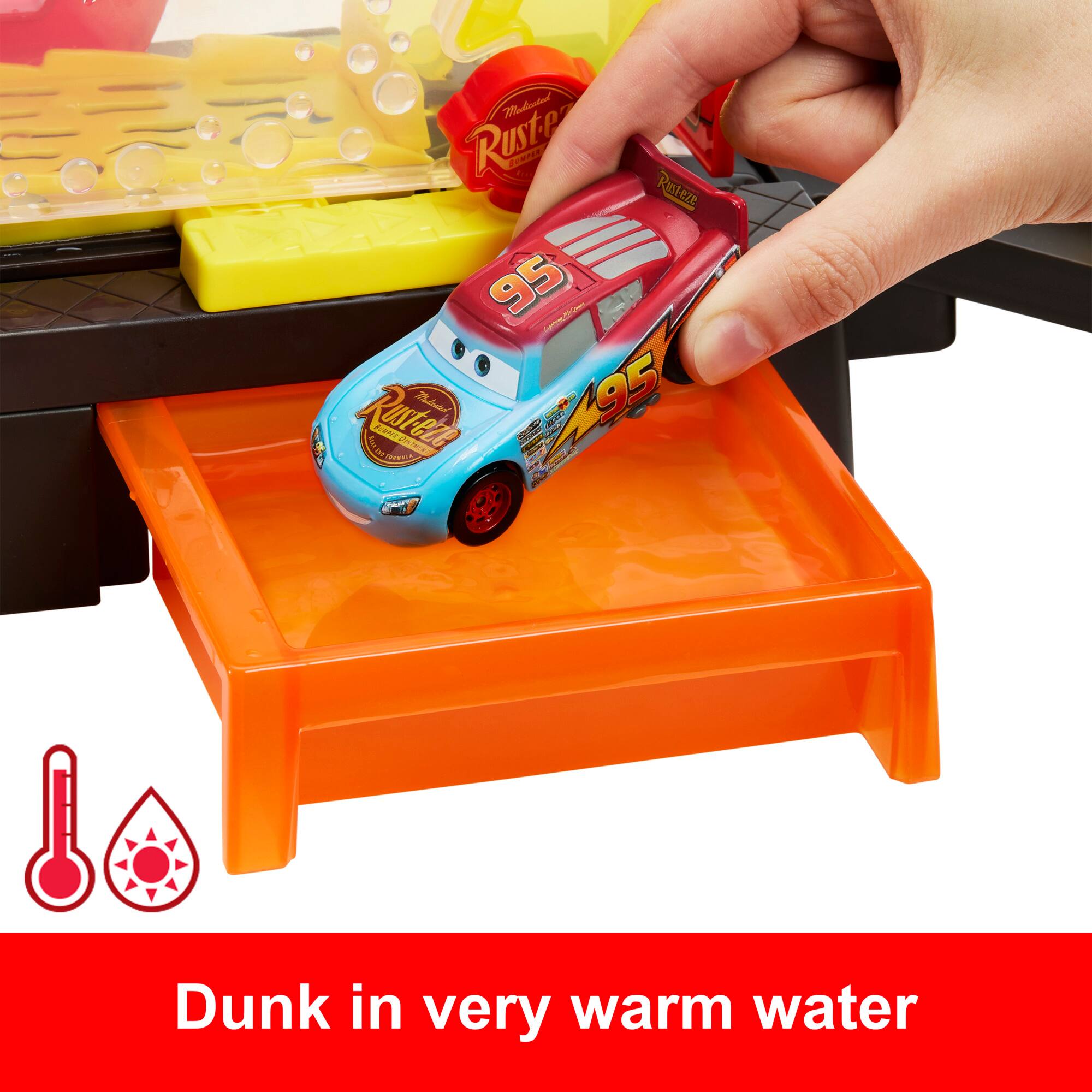 Dunk in very warm water
