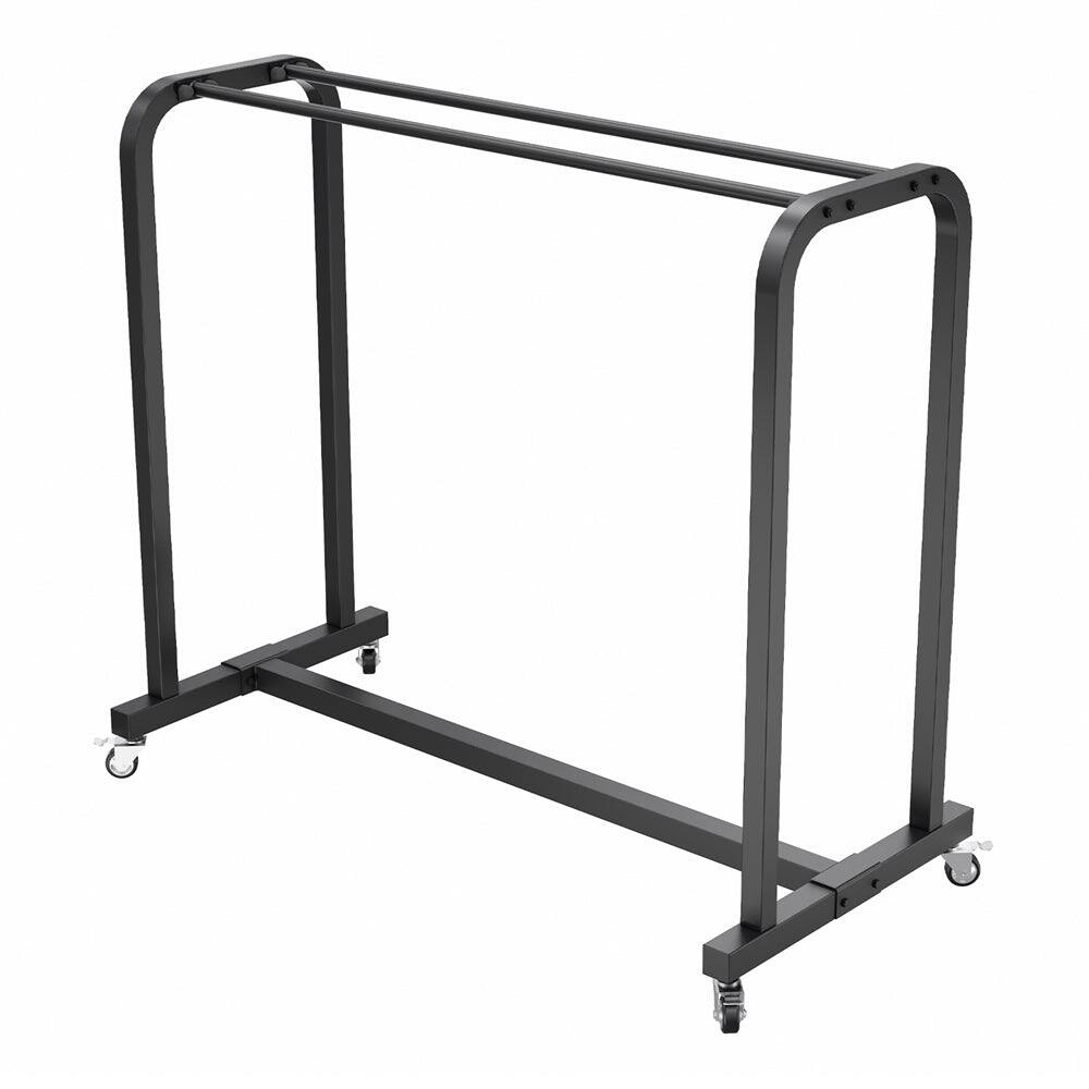 Alt View 3. Power Systems - Yoga Mat Rack – Mobile Cart Holds 60–120 Mats for Easy Storage - Black.