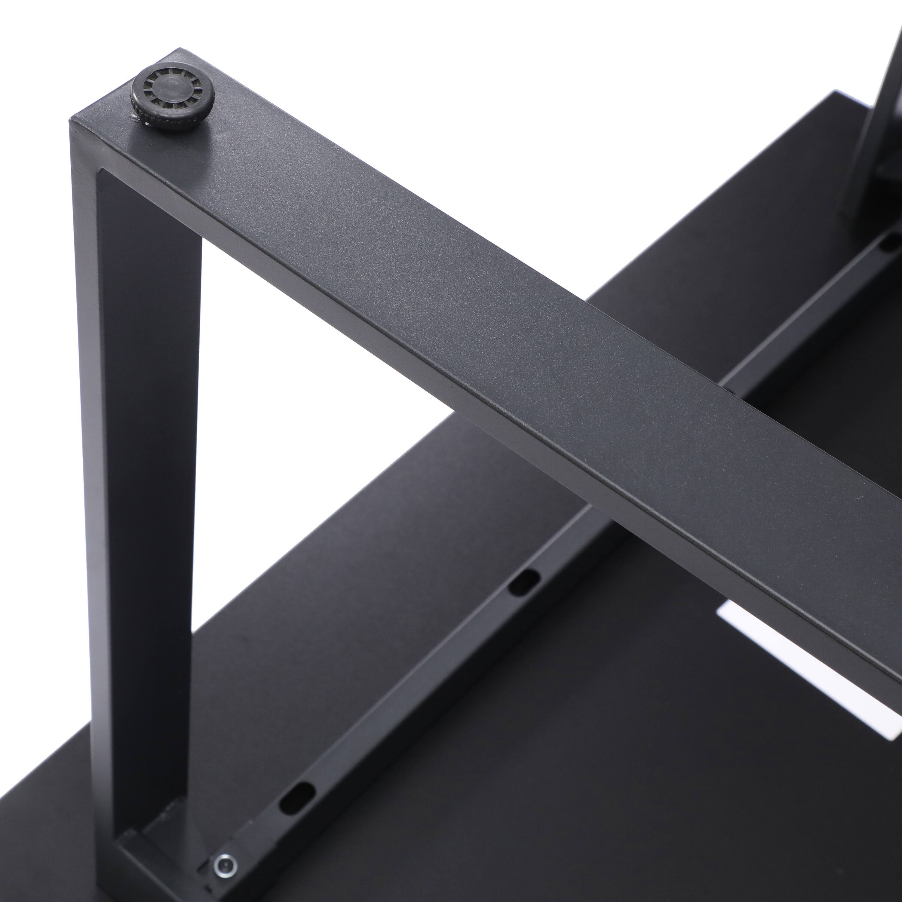 Alt View 8. Emma + Oliver - Remy 48x30 Dining or Gaming Table with Double Sided Laminate Table Top and Heavy Duty U-Frame Steel Base - Gray Oak.