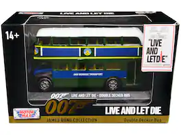 Double Decker Bus "San Monique Transport" James Bond 007 "Live and Let Die" (1973) Movie Diecast Model Car by Motormax