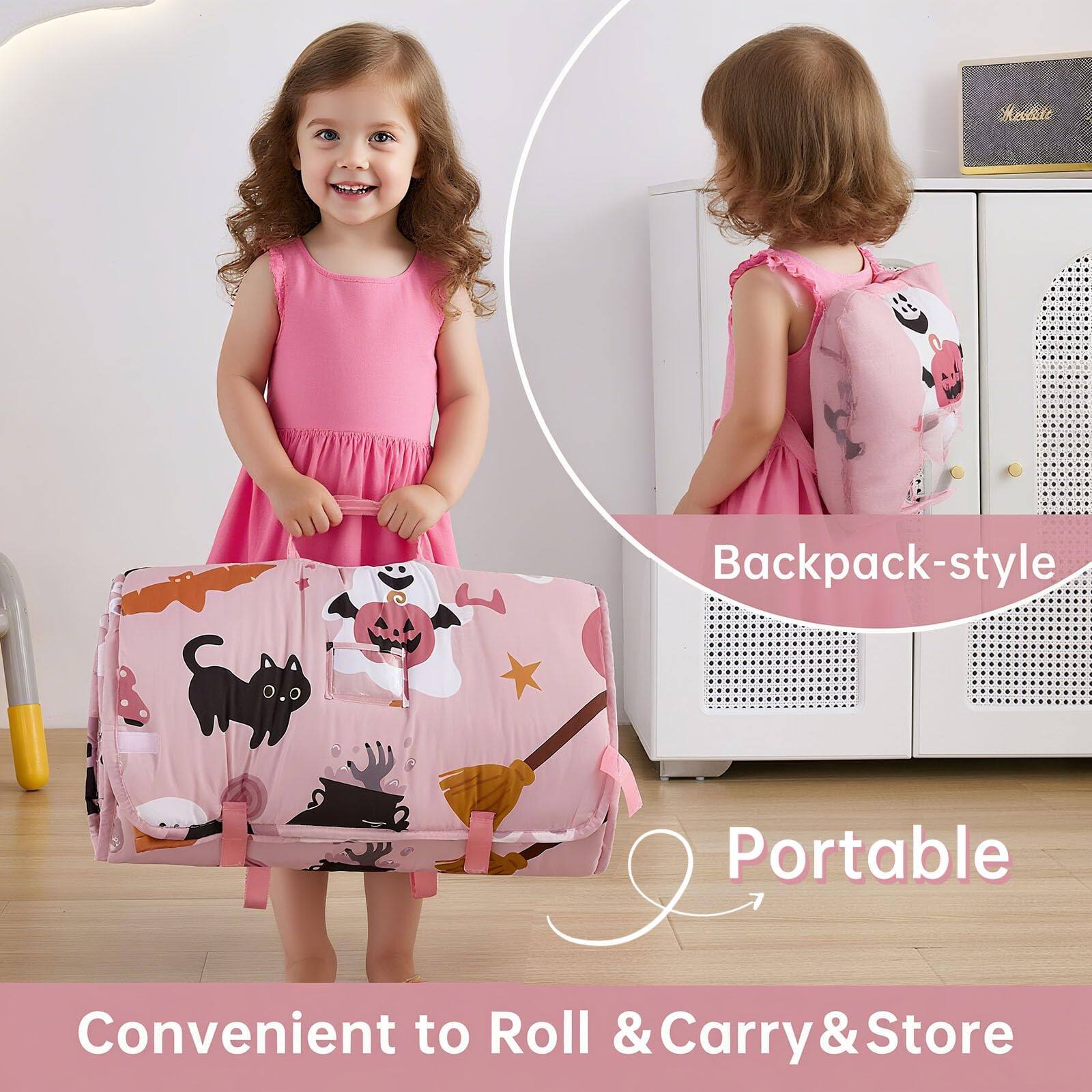 Backpack-style  
Portable  
Convenient to Roll & Carry & Store