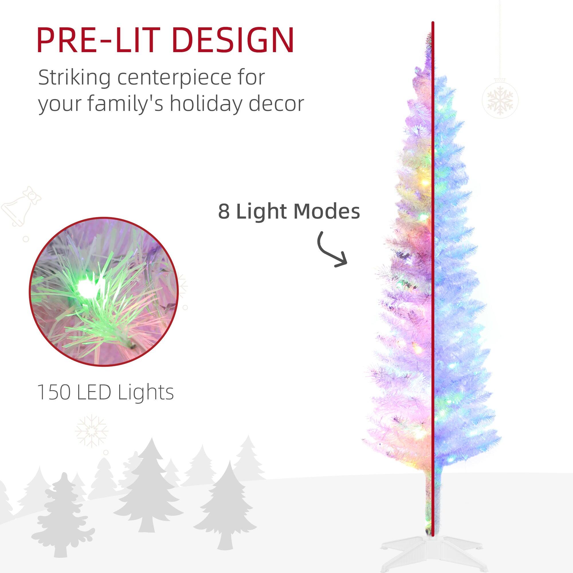 PRE-LIT DESIGN  
Striking centerpiece for your family's holiday decor  

8 Light Modes  

150 LED Lights