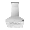 Forno Appliances - 36 inches - Externally Vented - Island Range Hood - Stainless Steel