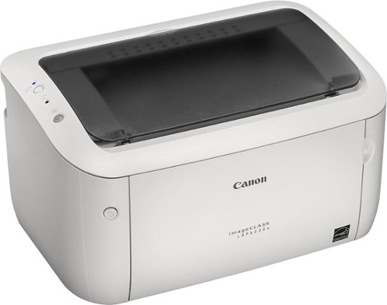 Angle Zoom. Canon - imageCLASS LBP6030w Wireless Black-and-White Laser Printer - White/Black.