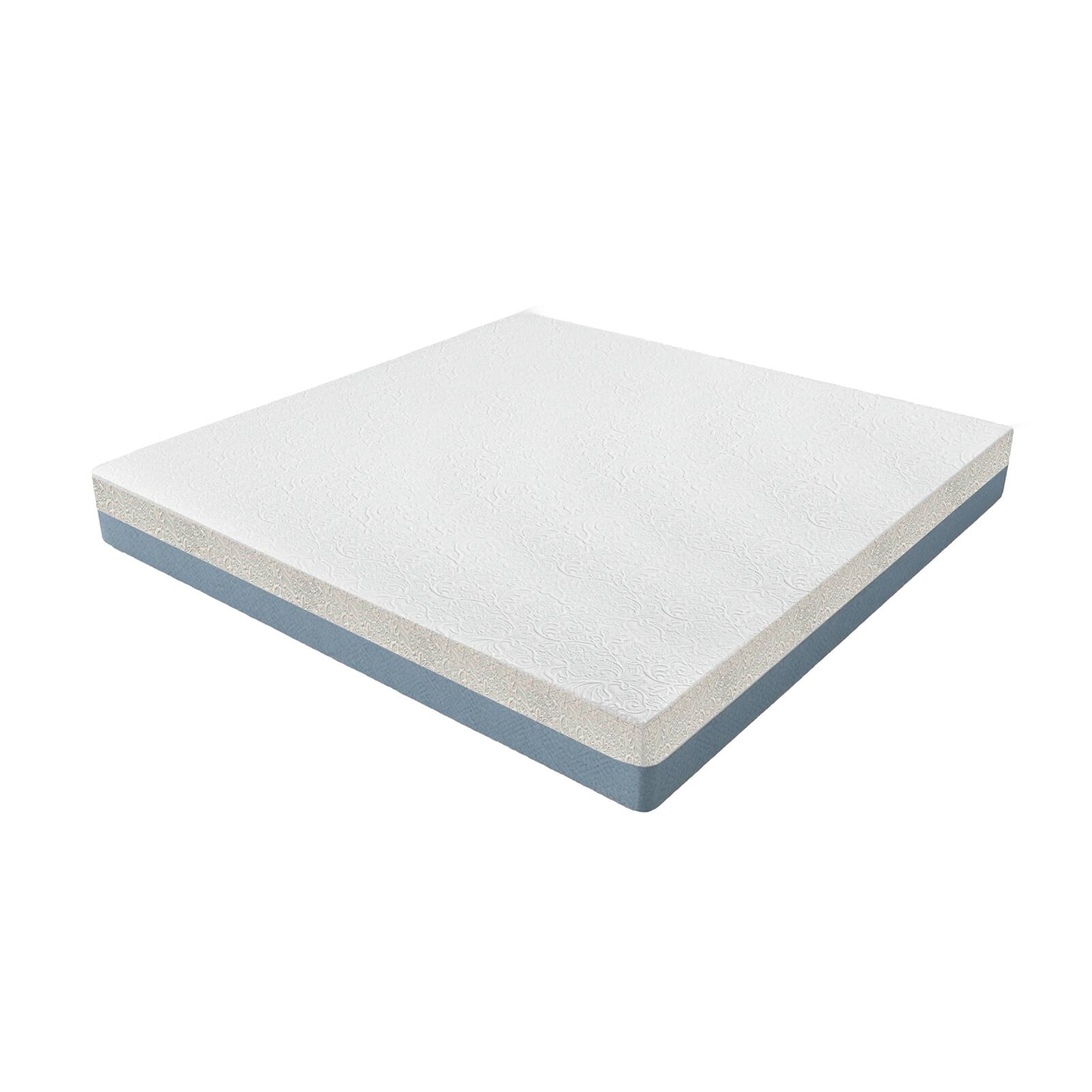 Back. Hunkstar - 10" Memory Foam Mattress–Made in Japan-Breathable 4-Layer Foam-Cooling Copper Gel Bed-High Rebounded for Optical Support - KING/White.