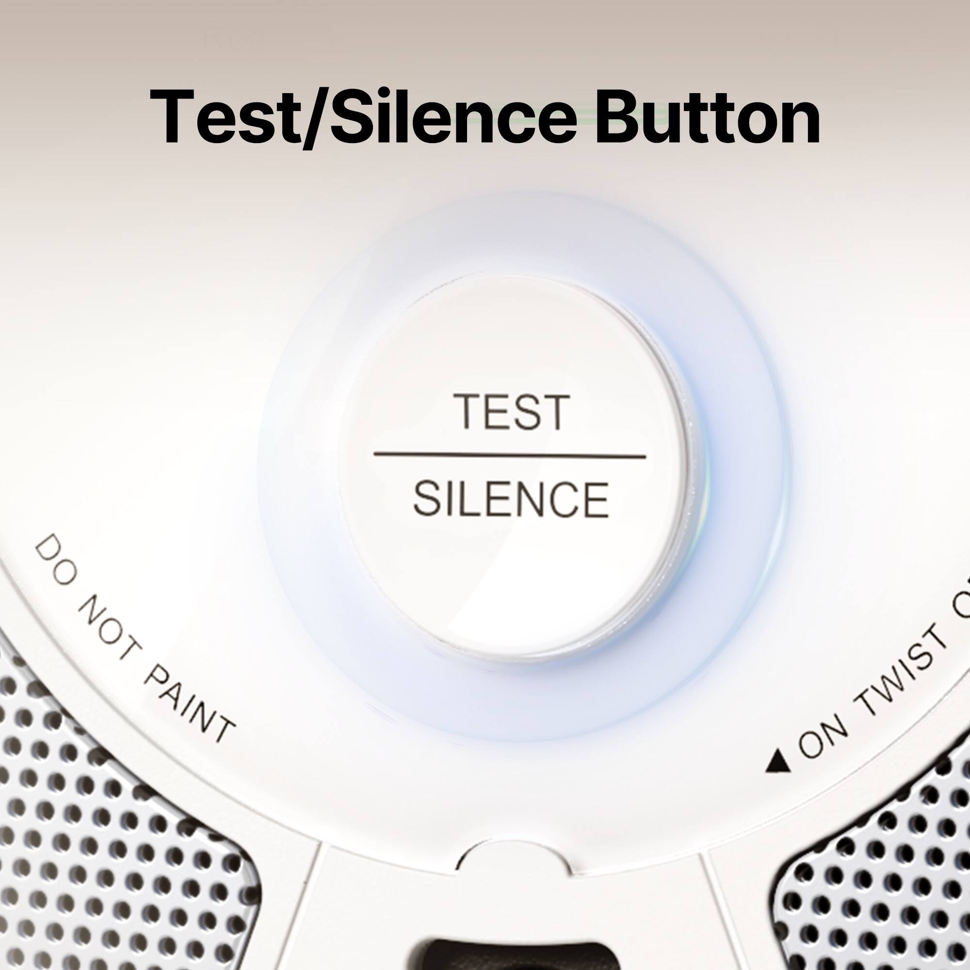 Test/Silence Button  
TEST  
SILENCE  
DO NOT PAINT  
ON TWIST
