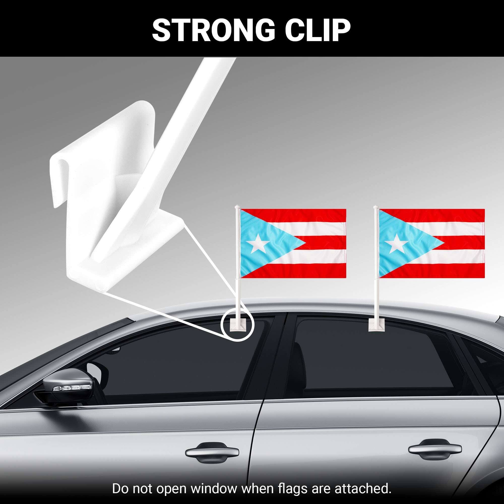 STRONG CLIP

Do not open window when flags are attached.