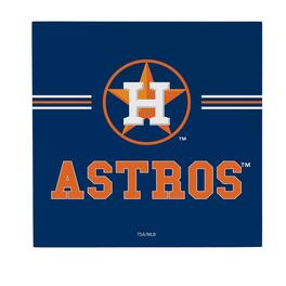 Evergreen Enterprises - Houston Astros 12" x 12" Wood Wall Sign - Multicolor
