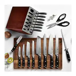 Klaus Meyer - Stahl 19 Piece German Steel Kitchen Knife Block Set (Black)