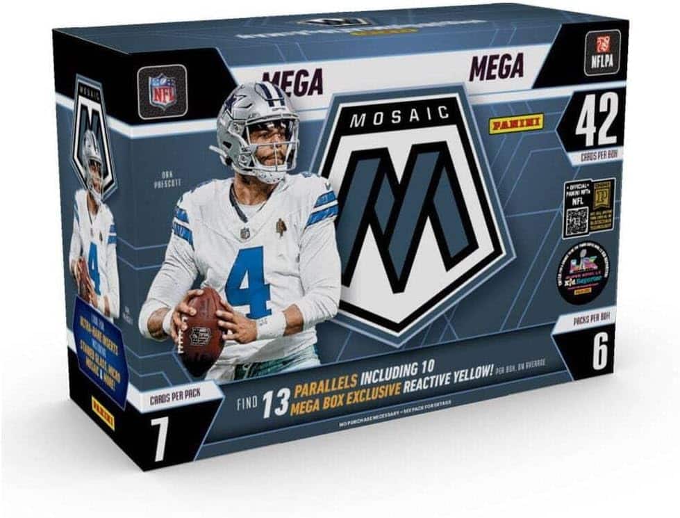 2025 Panini Mosaic Football Mega BOX price history on PriceWatchPro