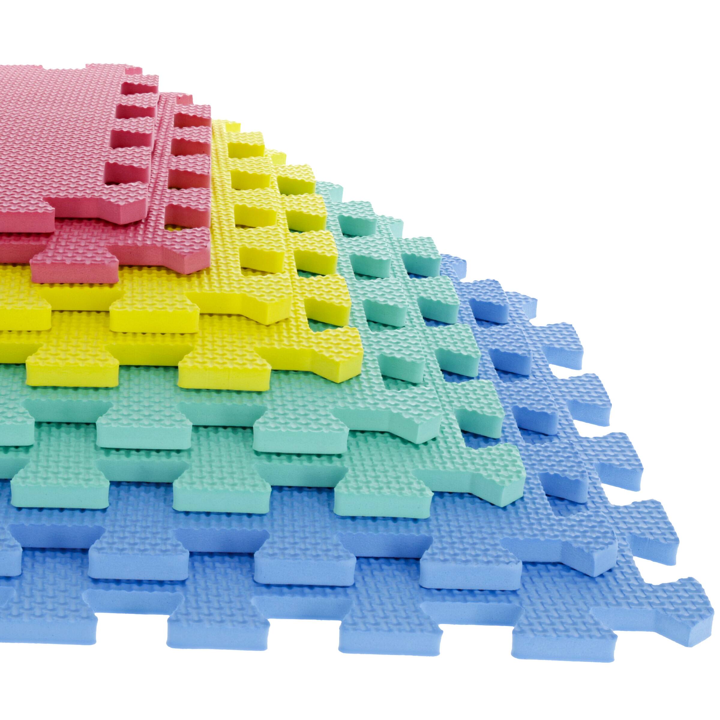 Alt View 3. Stalwart - 8-Piece Foam Floor Mat Set - Multicolor.