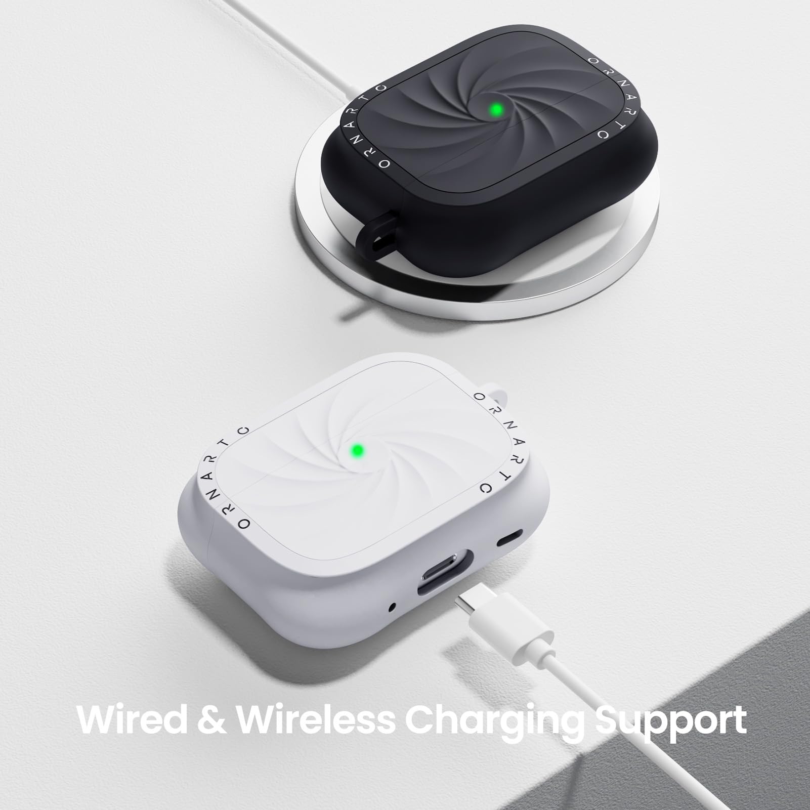 210 1 DENAS A Z O G T A @RNARIO N ORNARY 2 Wired & Wireless Charging Support