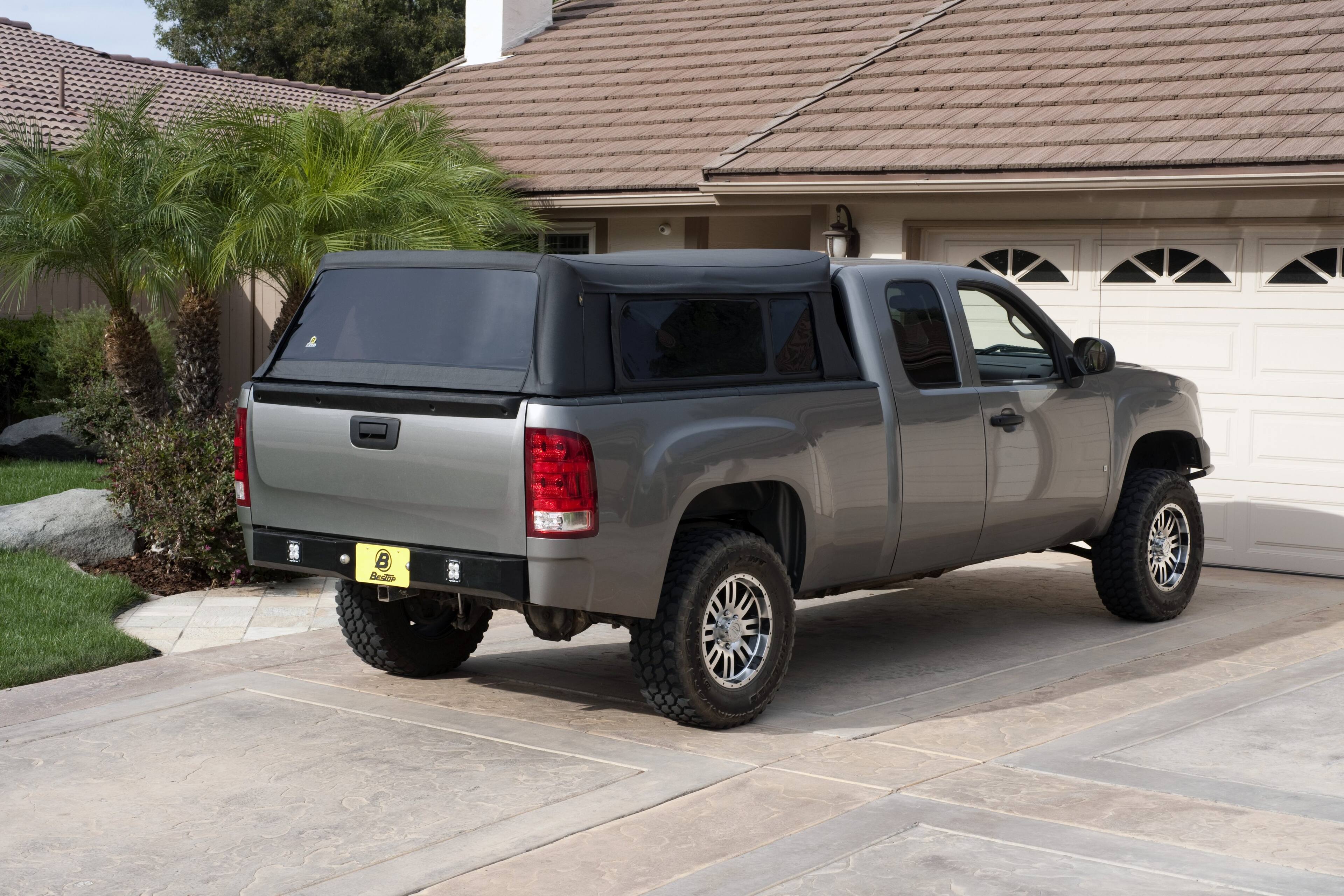 Alt View 4. Bestop - Supertop for Truck - Chevy/GMC '99-18 Silverado/Sierra; 2019 1500 Classic; For 6.5 ft. bed - Black.