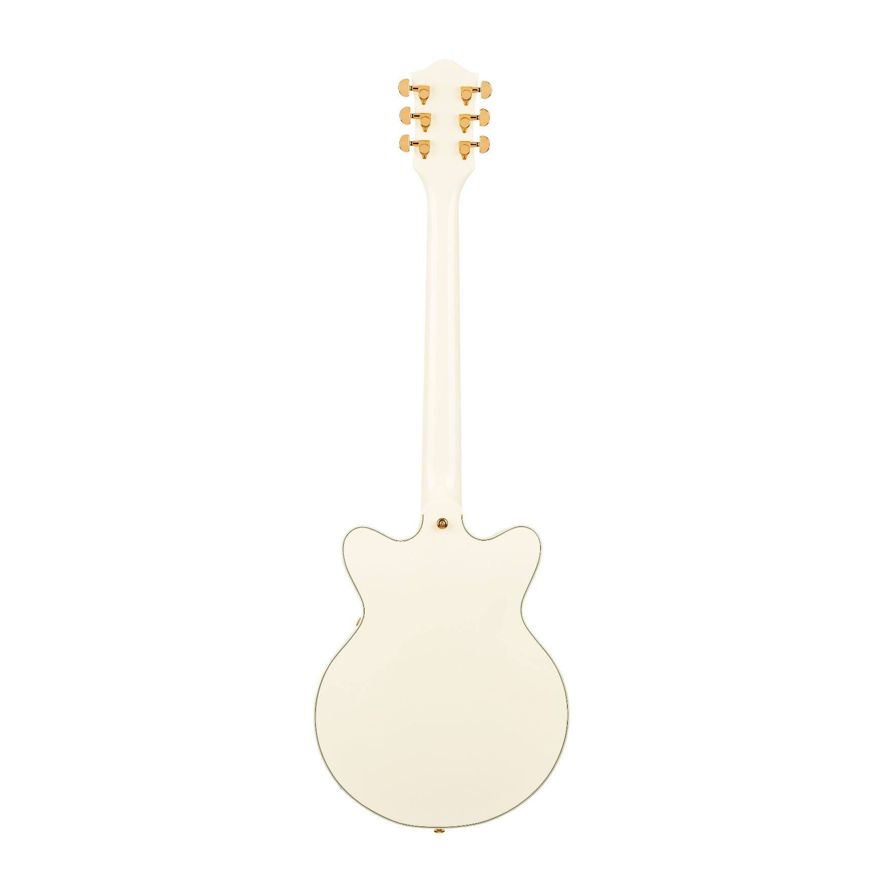 Angle. Gretsch - Gretsch G2655TG Streamliner Center Block Jr. Electric Guitar (Vintage White).