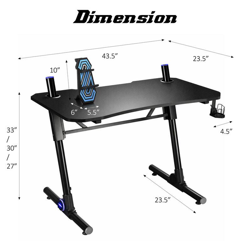 Dimension 33" / 30" / 27" 10" 43.5" 6" 5.5" 23.5" 4.5" 23.5"