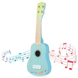 Costway - 21 Inch Ukulele Guitar for Kids, 4 Strings Mini Ukulele with Basswood Body for 3+ Years Old - Light Blue
