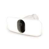 Arlo - Pro 3 Wireless Floodlight Security Camera 2K HDR - 2000-3000 Lumens, Rechargeable Battery, 1-Cam - White