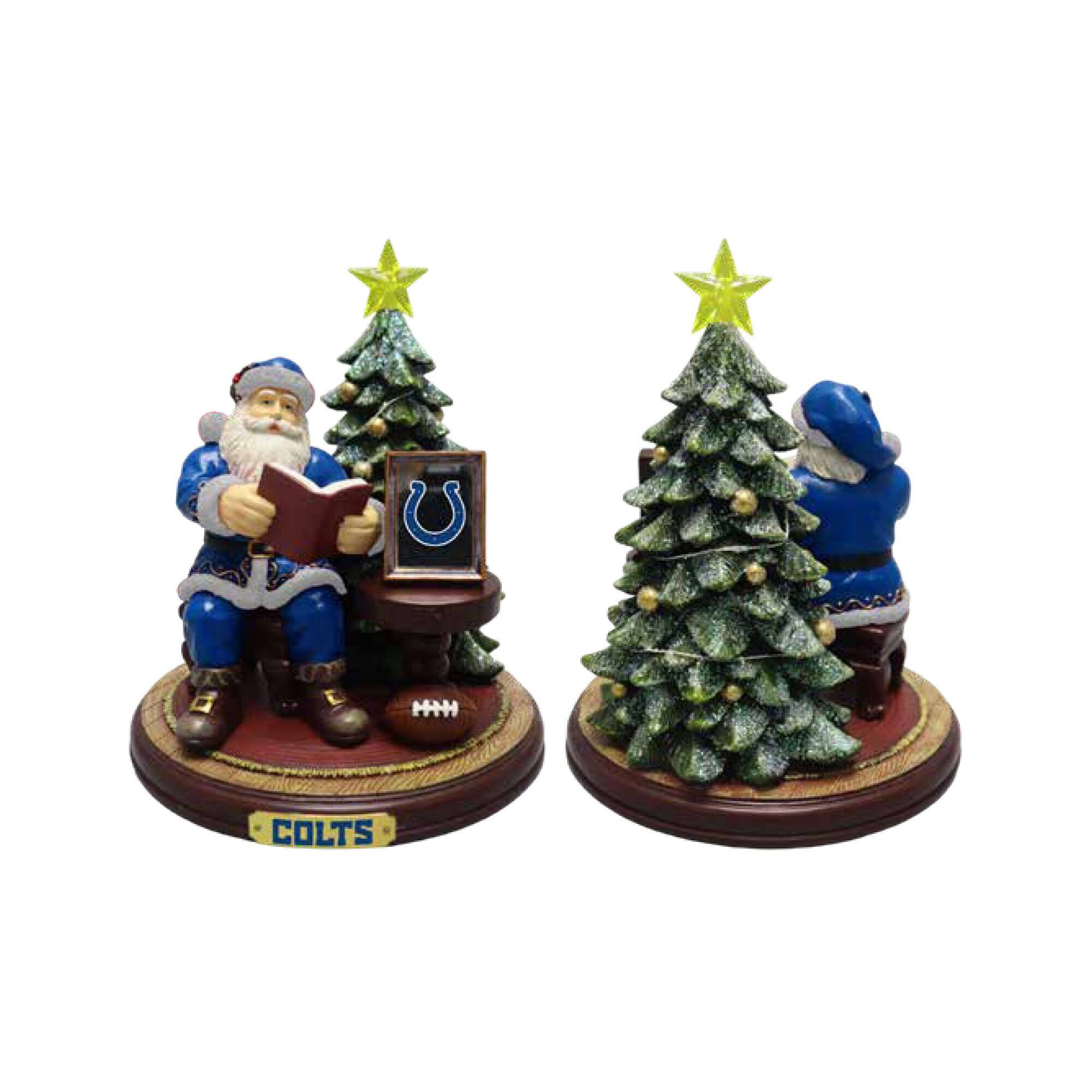 The Memory Company - Indianapolis Colts Christmas Story Santa Figurine - Multicolor