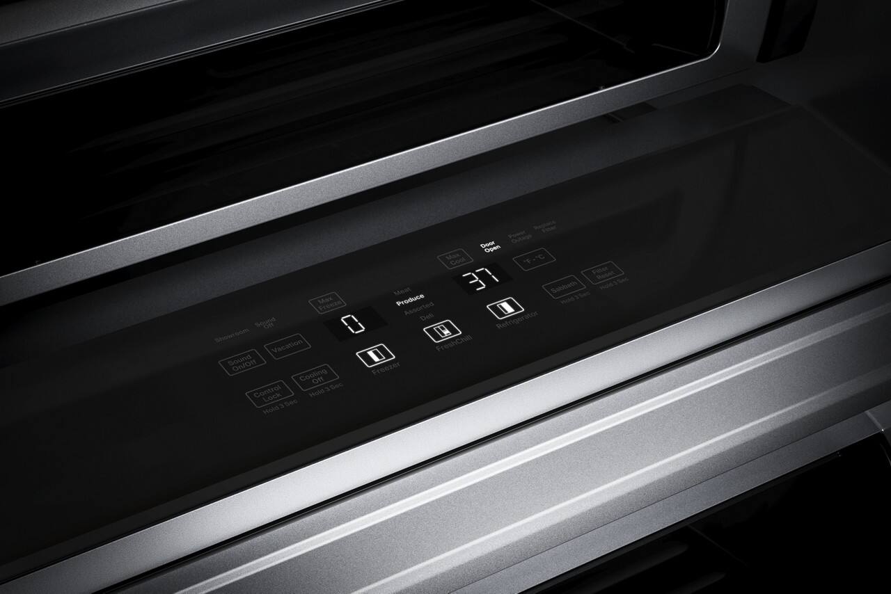 Max Cool  
Door Open  
Power Outage  
Max Cool  
Hold 3 Sec  
Control Lock  
Hold 3 Sec  
Sound On/Off  
Vacation  
Sound Off  
Showroom  
Cooling Off  
Hold 3 Sec  
Meat 37  
Sabbath Sec  
Hold 3 Sec  
Product  
Assorted Deli  
Hold 2 Sec  
Refrigerator  
FreshChill  
Freezer