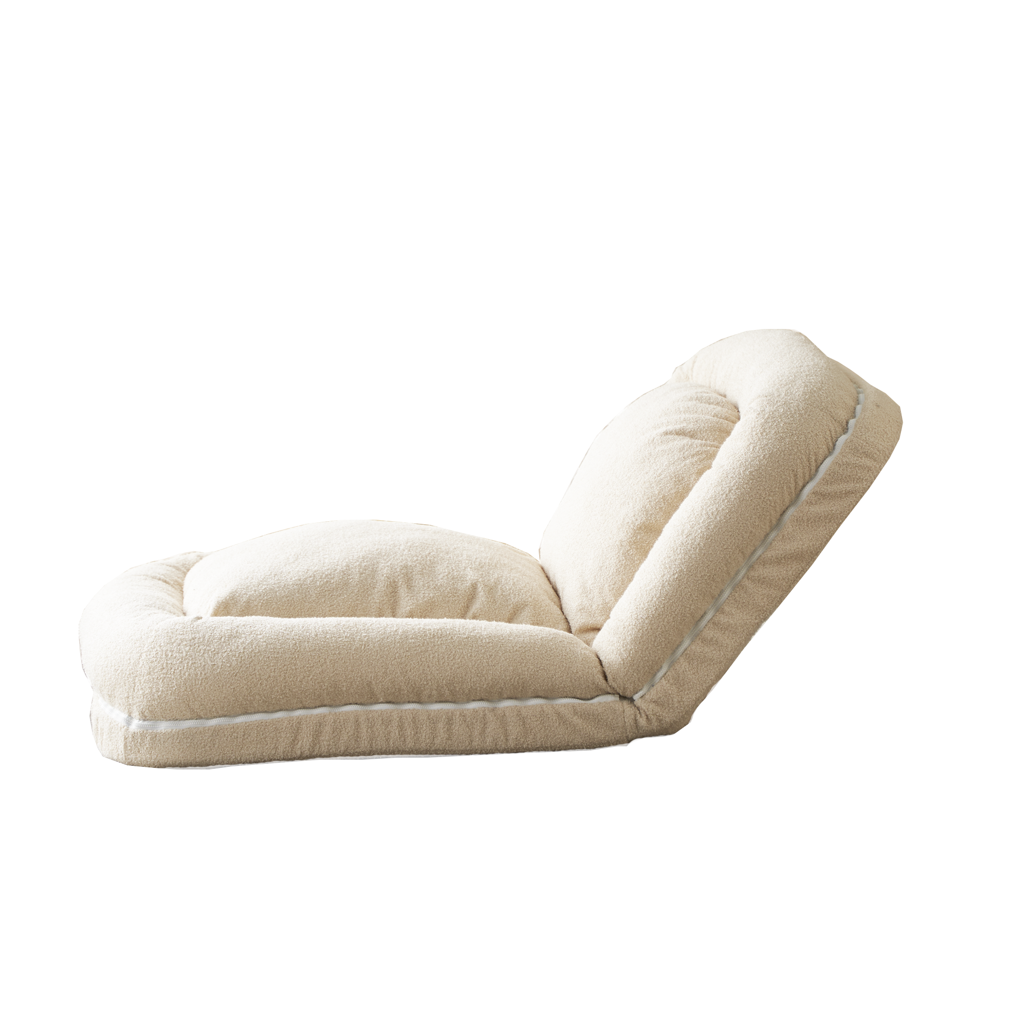 Alt View 7. GOODSILO - Triple Fold Down Convertible Sofa Bed with 18-Position Adjustable Backrest for Versatile Lounging and Sleeping - Beige.