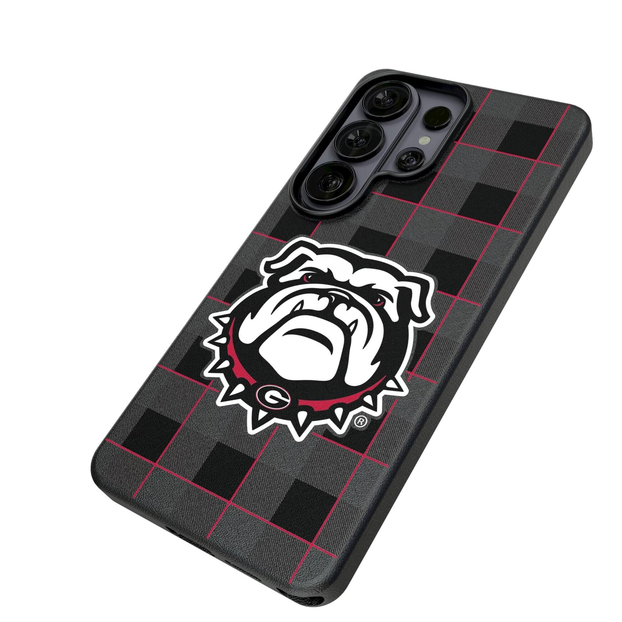 Alt View 1. Keyscaper - Georgia Bulldogs UGA Galaxy Magnetic Bump Case - S26 Ultra - Black.