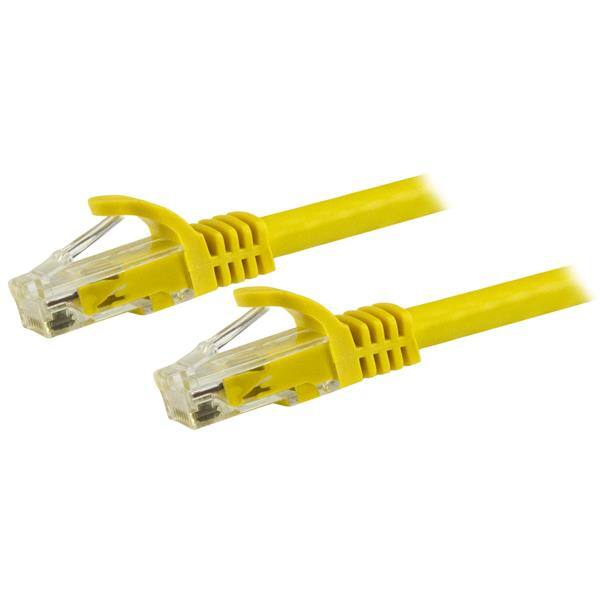 StarTech.com 12ft CAT6 Ethernet Cable Yellow CAT 6 Gigabit Ethernet ...