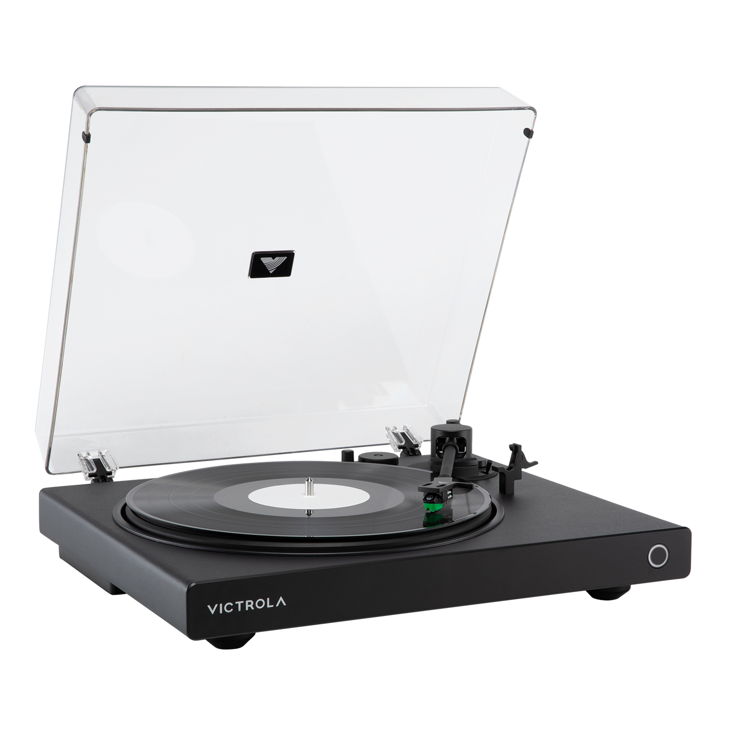 Alt View 1. Victrola - Victrola Wave Bluetooth Turntable with Auracast - Black.