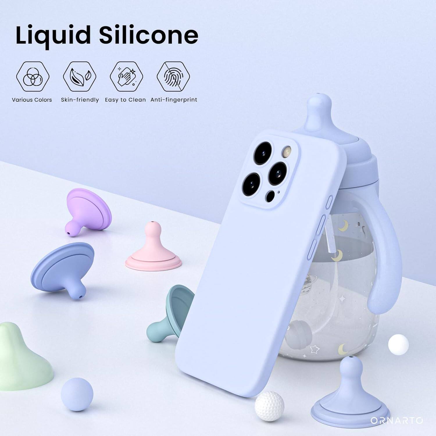 Liquid Silicone, Various Colors, Skin-friendly, Easy to Clean, Anti-fingerprint, ORNARTO