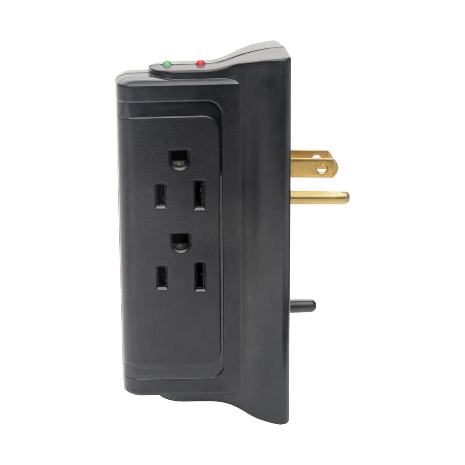 Alt View 2. Tripp Lite - Tripp Lite TLP4BK 4 AC Outlets 720 J Protect It! Surge Protector - Black - Black.
