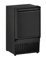 U-Line - 14" 23-lb Ice Maker - Black - Angle_Zoom