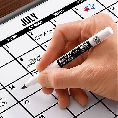 FRIDA  
4 THURSDAY  
JULY  
WEDNESDAY 3  
TUESDAY 2  
Call Mom  
1  
Doctor appointment  
8  
15  
14  
21  
lon  
28  

Staples Remax  
DRY ERASE