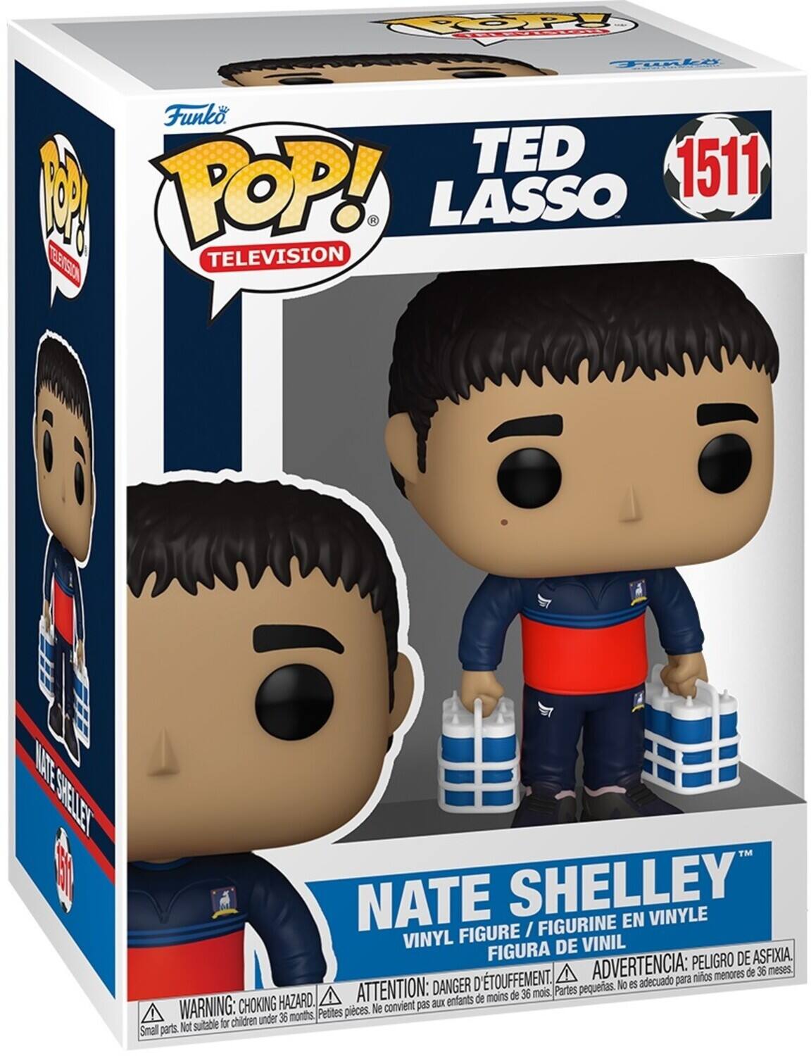 TOPPY fortl Tork o Funko TED 1511 8 POP! TELEVISION LASSO TELERSSION MANES SNELET B NATE SHELLEY VINYLE FIGURINE EN FIGURE / VINYL DE VINIL FIGURA PELIGRO DE ASFIXIA D'TOUFFEMENT. ADVERTENCIA: para nios menores de 36 meses. DANGER pequerias. No es adecuado HAZARD. ATTENTION: aux enfants de moins de 36 mois. Partes WARNING: CHOKING Petites pieces. Ne convient pas chidren under 36 months Not suitable for Smal parts.