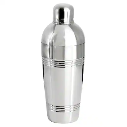 Front. Oster - Oster Baldwyn Stainless Steel 25.4 Ounce Cocktail Shaker in Silver - Silver.