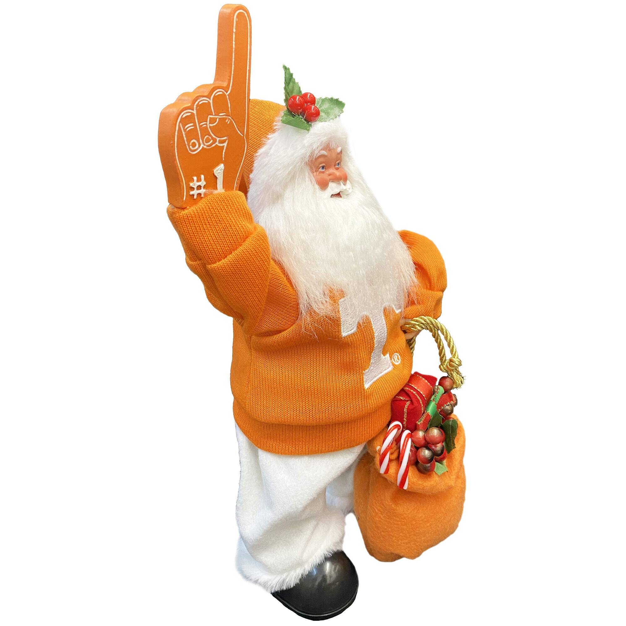 Alt View 3. Santa's Workshop - Tennessee Volunteers 12" Animated Musical Santa - Orange.