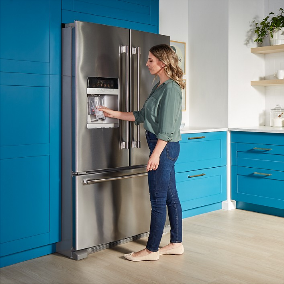 Alt View 9. Maytag - Maytag - 36- Inch Wide French Door Refrigerator with PowerCold® Feature - 25 Cu. Ft. - Fingerprint Resistant Stainless Steel.