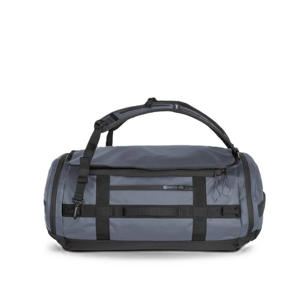 Front. WANDRD - WANDRD CARRYALL 60L Duffel Bag - Rugged Travel and Gear Hauler (Aegean Blue) - Blue.