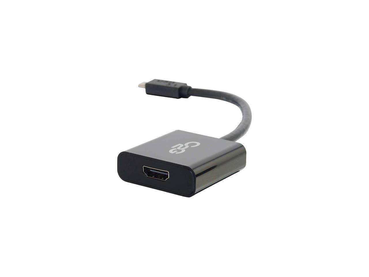 Alt View 2. Cables to Go - C2g Usb 3.1 Usb Type C To Hdmi Adapter - Usb C To Hdmi Black - Taa.