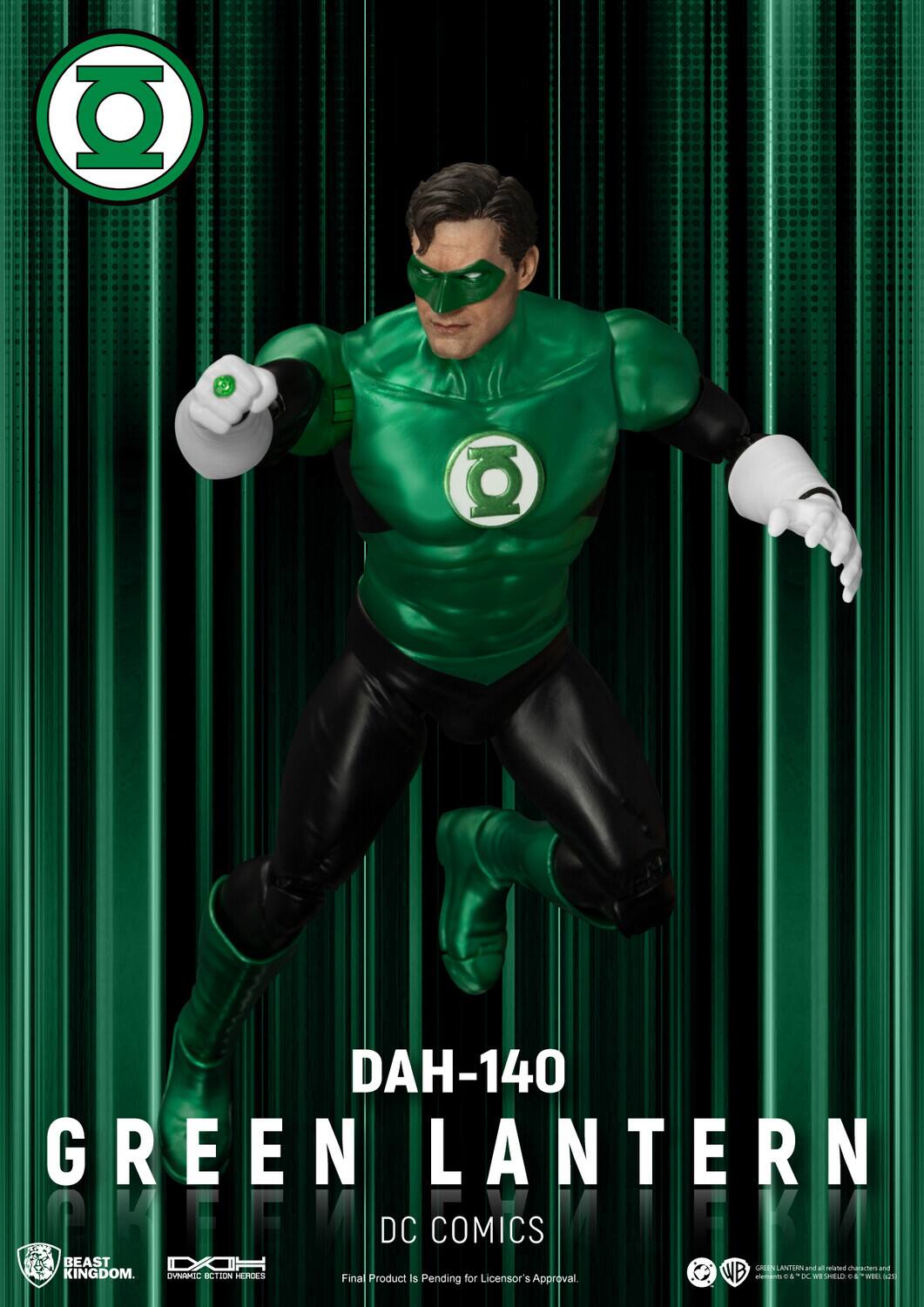 DAH-140 GREEN LANTERN AE DC COMICS MUEK - BEAST KINGDOM. Final Product is Pending for Licensor's Approval WB C S & K