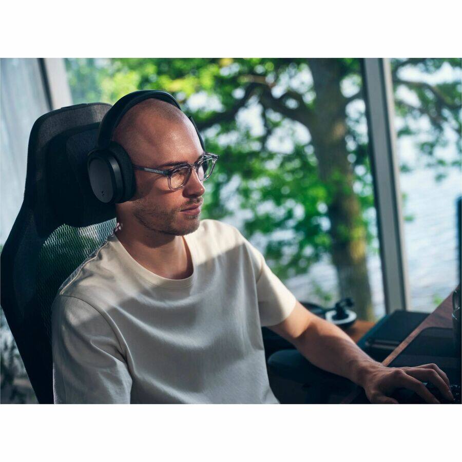 Alt View 1. Fractal Design - Fractal Design Gaming Headset - Stereo - Wired/Wireless - Bluetooth/RF - 131.2 ft - 20 Hz to 20 kHz - Over-the-head - Dark.