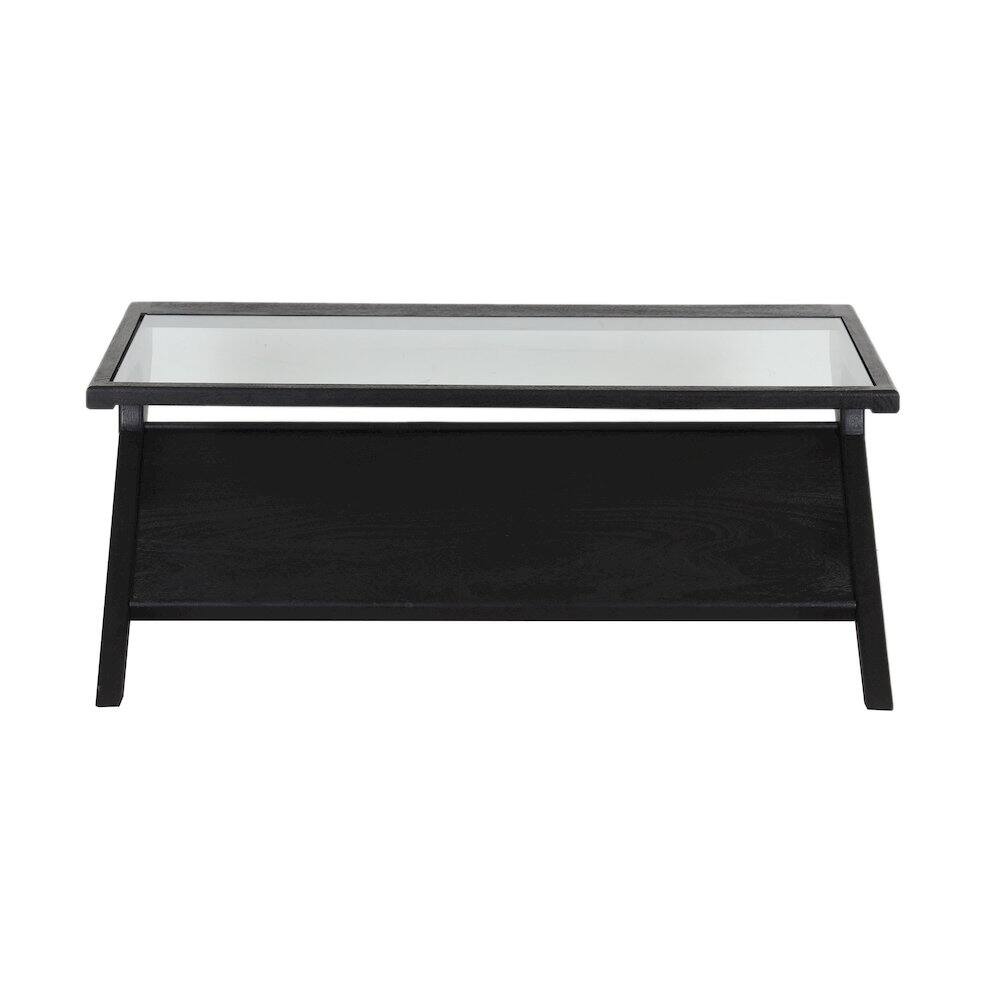 Back. Porter Designs - Canberra Solid Mango Wood Coffee Table - Black.
