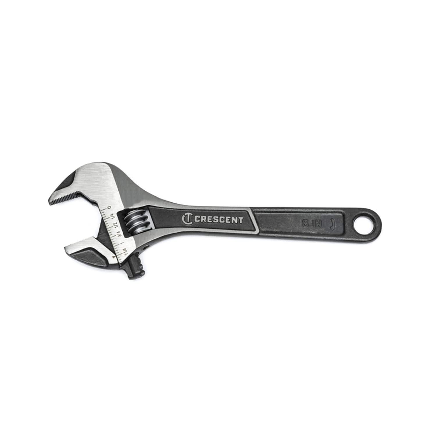 Crescent - Metric and SAE Wide Jaw Adjustable Wrench 8 in. L 1 pc